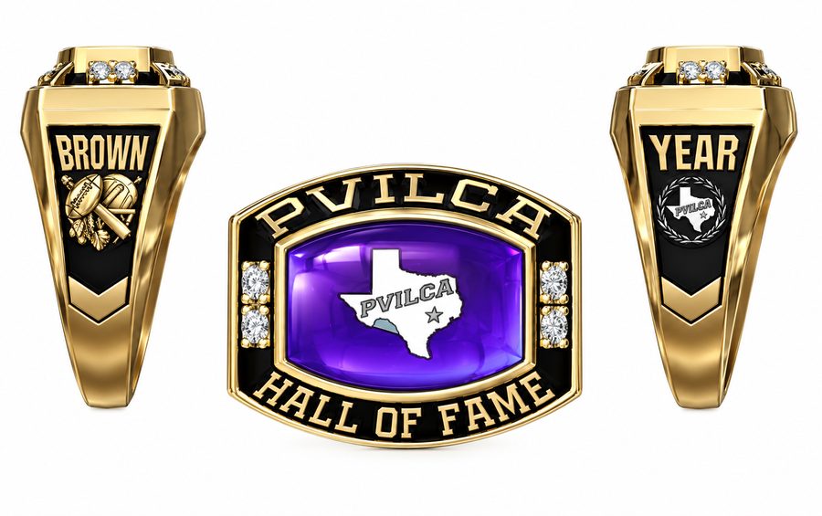 Women's Classic PVILCA ring, shown from all sides